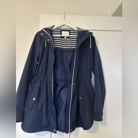 Women’s Weatherproof Navy Hooded Jacket - Picture 4 of 8